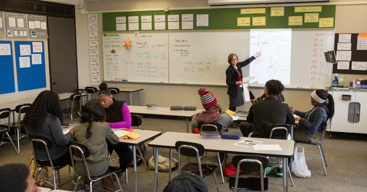 math teacher in action.