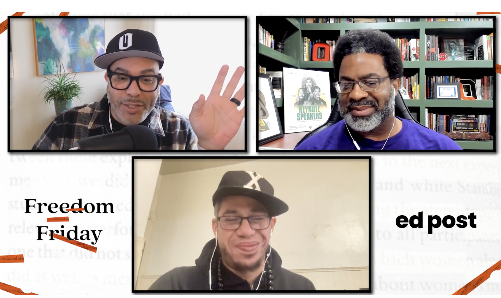 Chris, Sharif, and Ish discussing AI and education.